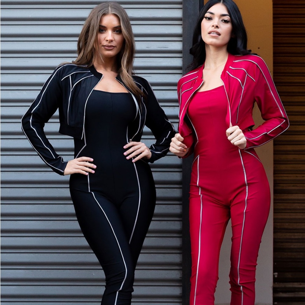 Jumpsuit Combo set with Jacket